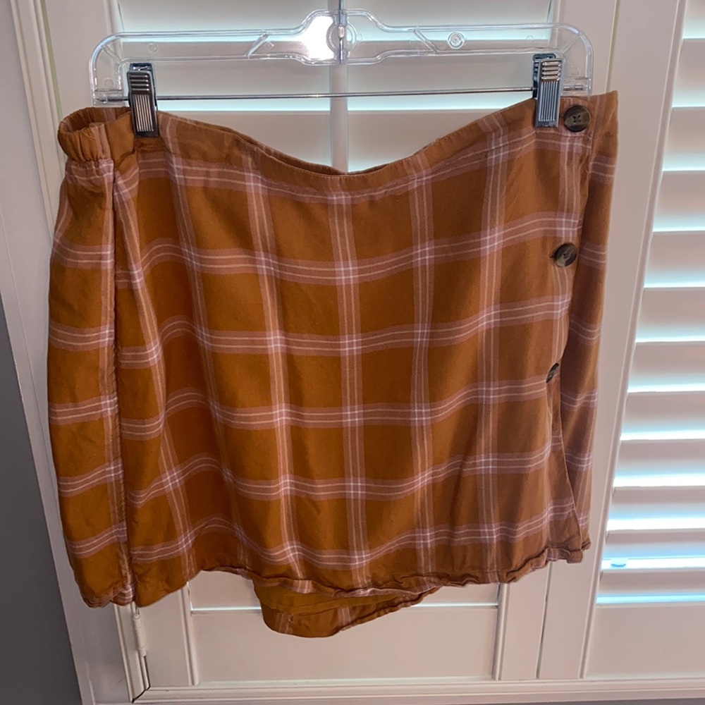 AE plaid mini skirt